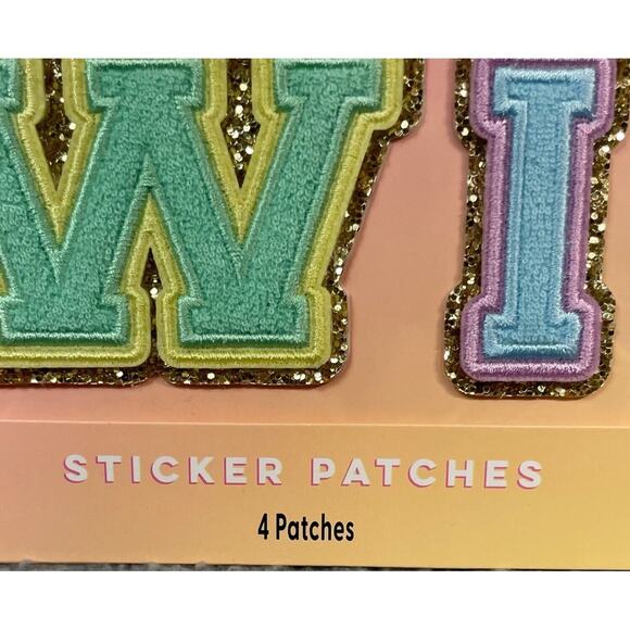 Stoney Clover Lane x Target SWIM Sticker Patches Varsity Letters Beach Travel - Picture 5 of 8